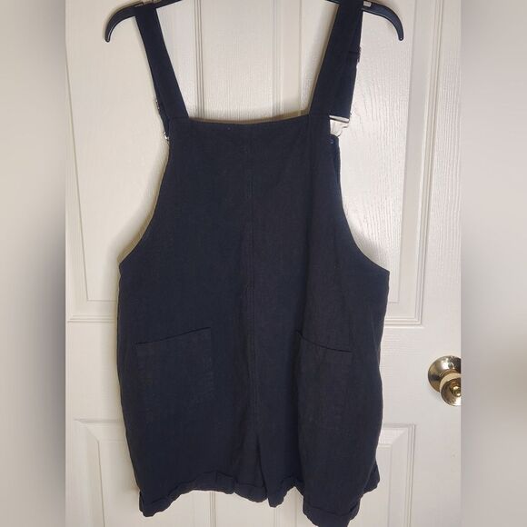Unbranded L Black Cotton Blend Pockets Women's Overall - Picture 8 of 11